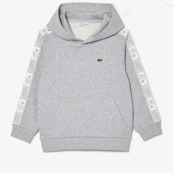 Lacoste Other - Lacoste Kids Light Gray Hoodie with Logo Accents 8